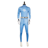 The Fantastic Four: First Steps (2025) Mr. Fantastic Blue Stripes Jumpsuit Cosplay Costume